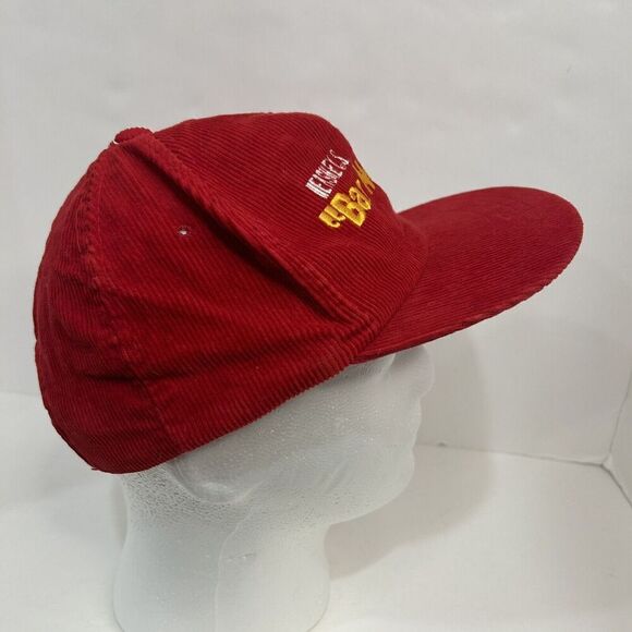 RARE! Vintage Hershey Chocolate BAR NONE Advertisement Hat Cap Corduroy Snapback - Picture 5 of 8